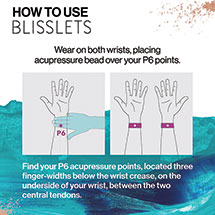 Alternate image for Blisslets Anti-Nausea Bracelet - 1 Pair