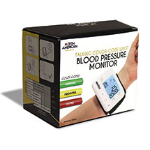 Alternate image for Color-Coded Talking Wrist Blood Pressure Monitor