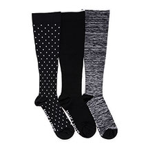 Alternate image for Mukluks Women's Regular or Wide Calf Mild Compression Knee High Pattern Fashion Socks - 3 Pairs