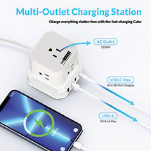 Alternate image The Cube Surge Protecting Multi-Oulet Extension Cord
