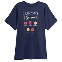 Alternate image Personalized Grandma's Garden Tee
