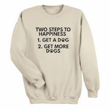 Alternate Image 2 for Two Steps to Happiness T-Shirt or Sweatshirt
