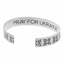 Alternate image Pray for Ukraine Cuff Bracelet