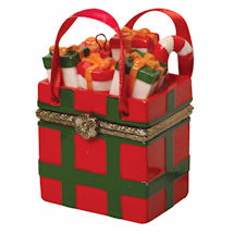 Product Image for Porcelain Surprise Ornament - Plaid Gift Bag