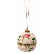 Porcelain Surprise Christmas Ornaments - Cardinal Holly