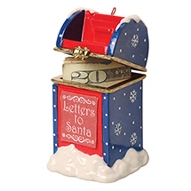 Alternate image Porcelain Surprise Christmas Ornaments - Letters to Santa