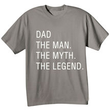 Alternate Image 5 for Personalized 'The Man, The Myth, The Legend' T-Shirt or Sweatshirt