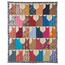 Alternate Image 2 for Cats Quilted Throw