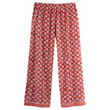 Alternate Image 1 for Print Lounge Capris - Red