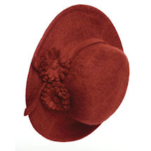 Alternate image Felted Wool Flower Duet Hat