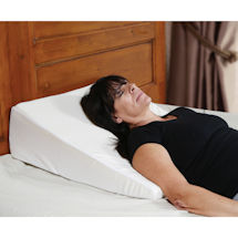 Product Image for Support Plus Bed Wedge Pillow - Memory Foam Cushion & Cover - Small - 8' High
