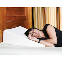 Alternate Image 3 for Support Plus Bed Wedge Pillow - Memory Foam Cushion & Cover - Small - 8' High