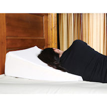 Alternate Image 4 for Support Plus Bed Wedge Pillow - Memory Foam Cushion & Cover - Small - 8' High