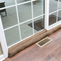 Alternate image for Home District Exclusive Sliding Door Draft Dodger - Weighted Patio Door Breeze Guard - 71.5' Long