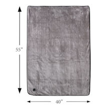 Alternate Image 7 for Heated 12v Outlet Electric Car Blanket - Gray