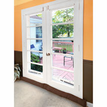 Alternate Image 12 for Home District French Door Draft Dodger - Weighted Door and Window Breeze Guard, Noise Blocker, Bug Stopper