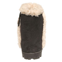Alternate image for Avanti Ember Womens Slipper Boots - Indoor/Outdoor Microsuede Booties, Faux Fur