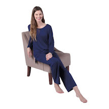 Alternate Image 2 for Women's Long Sleeve Pajamas