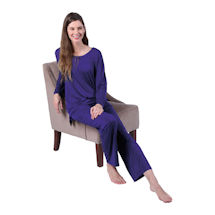 Alternate Image 9 for Women's Long Sleeve Pajamas