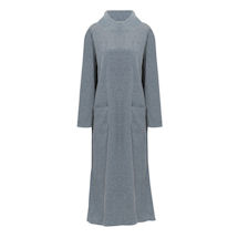 Product Image for Women's Velour Long Sleeve Lounge Dress Cowl Neck House Dress 