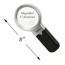 Alternate Image 1 for Hampton Direct LED Hand Held Magnifying Glass with Light and Stand