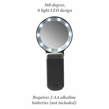 Alternate Image 3 for Hampton Direct LED Hand Held Magnifying Glass with Light and Stand