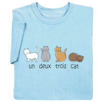 Alternate image One Two Three Cat T-Shirt or Sweatshirt