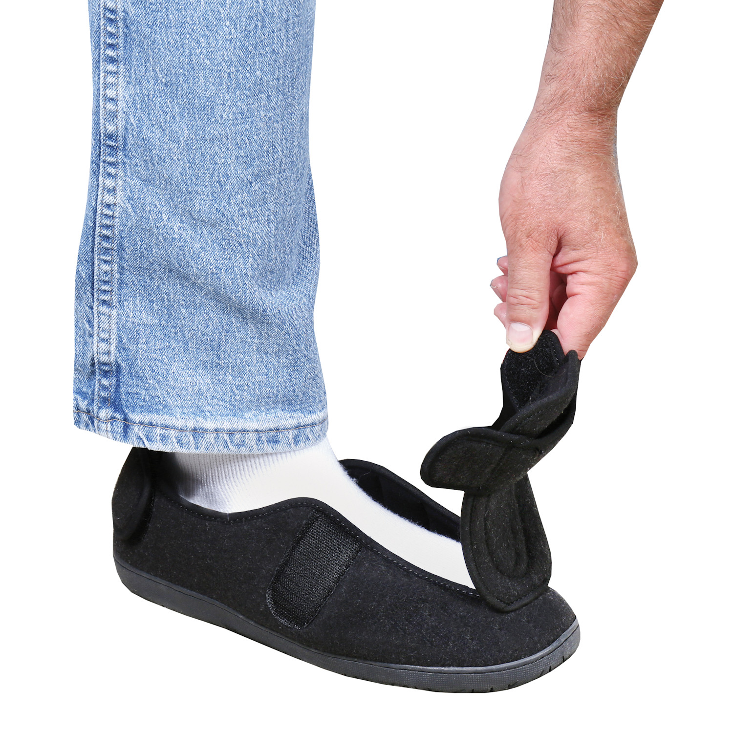 Foamtreads Men's Comfort Wool Swollen Feet Slippers | Support Plus