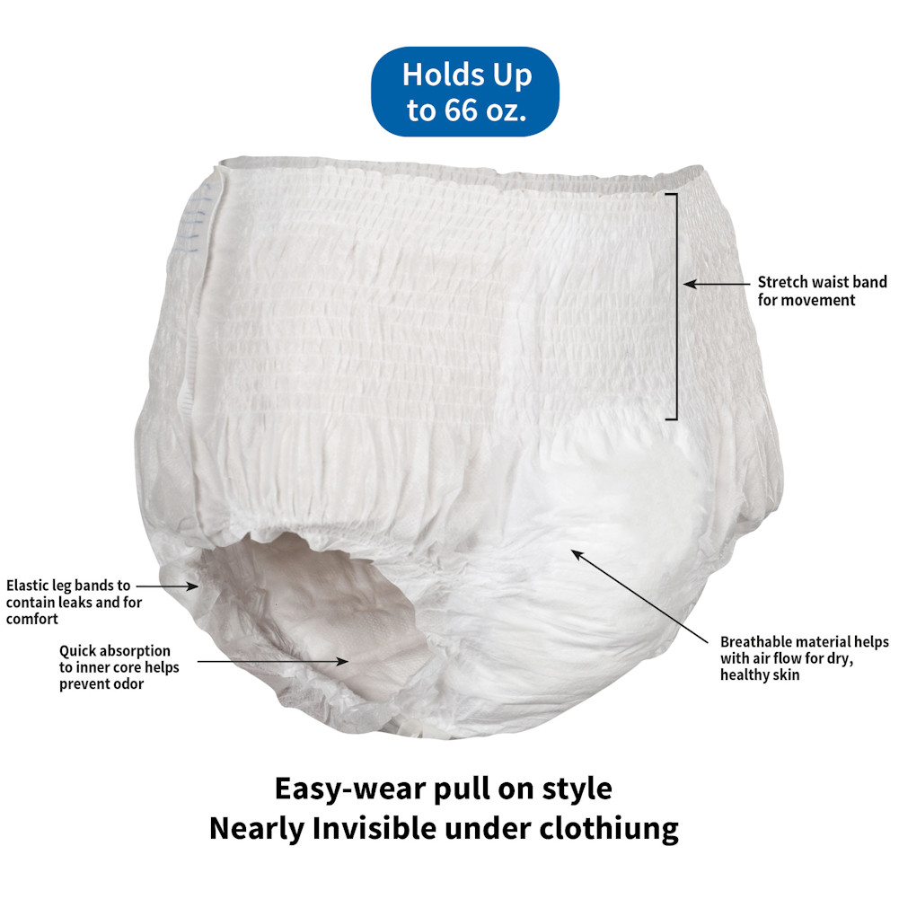Sample Of Attends® Overnight Ultra Absorbency Pull On Underwear 1 Sample Support Plus