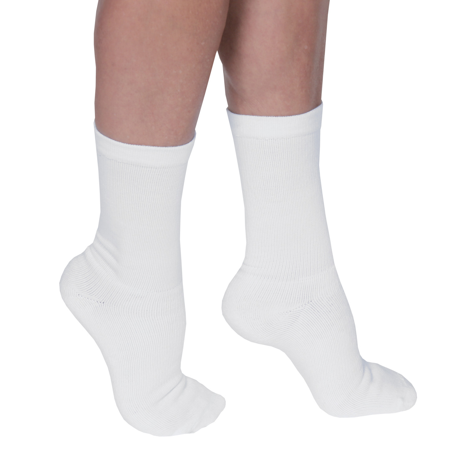 Support Plus Coolmax Unisex Opaque Mild Compression Crew Length Socks ...
