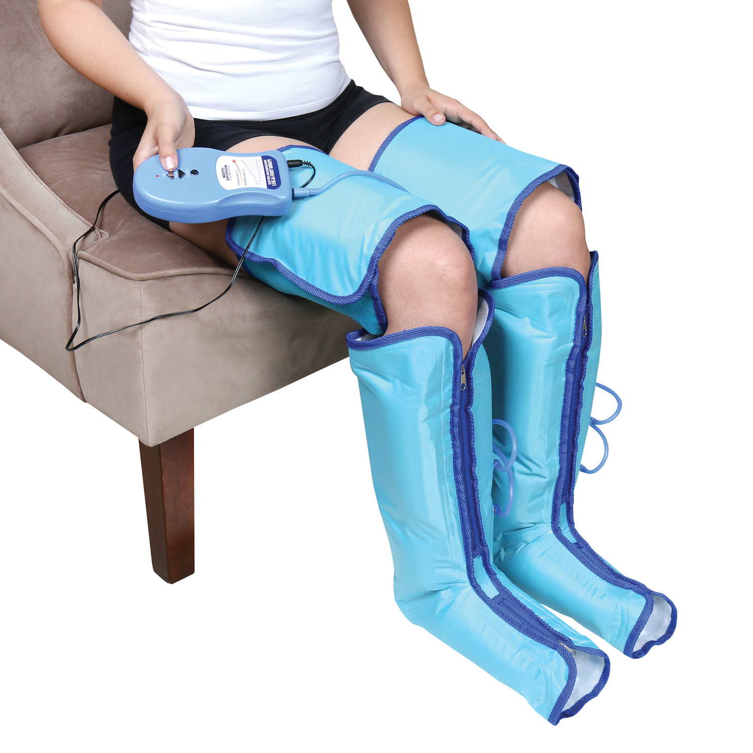 Air Compression Leg & Foot Wraps Massager Boots Pain Relief and